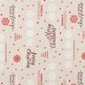 Tela decorativa Panama media Merry Christmas – beige/rojo oscuro,  thumbnail number 1