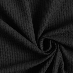 Jersey de algodón con relieves Uni – negro, 