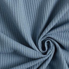 Jersey de algodón con relieves Uni – azul vaquero, 