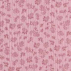 Muselina/doble arruga Pequeños zarcillos de flores – rosa, 