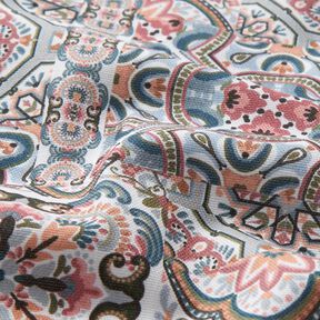 Tela decorativa Lona Mosaico – blanco lana, 