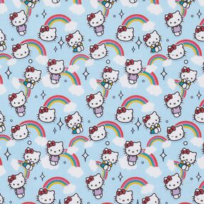 Popelina de algodón Hello Kitty arcoíris Telas con licencia | SANRIO – cielo azul, 