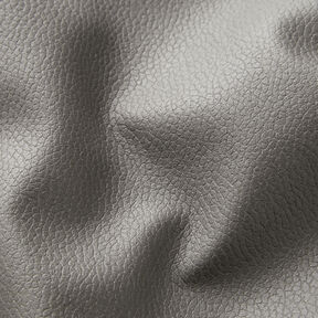 Tela de tapicería Imitación de piel Ligero relieve – gris, 