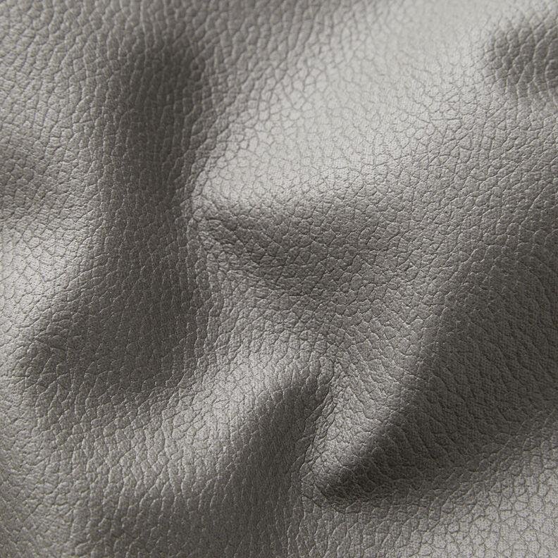 Tela de tapicería Imitación de piel Ligero relieve – gris,  image number 2